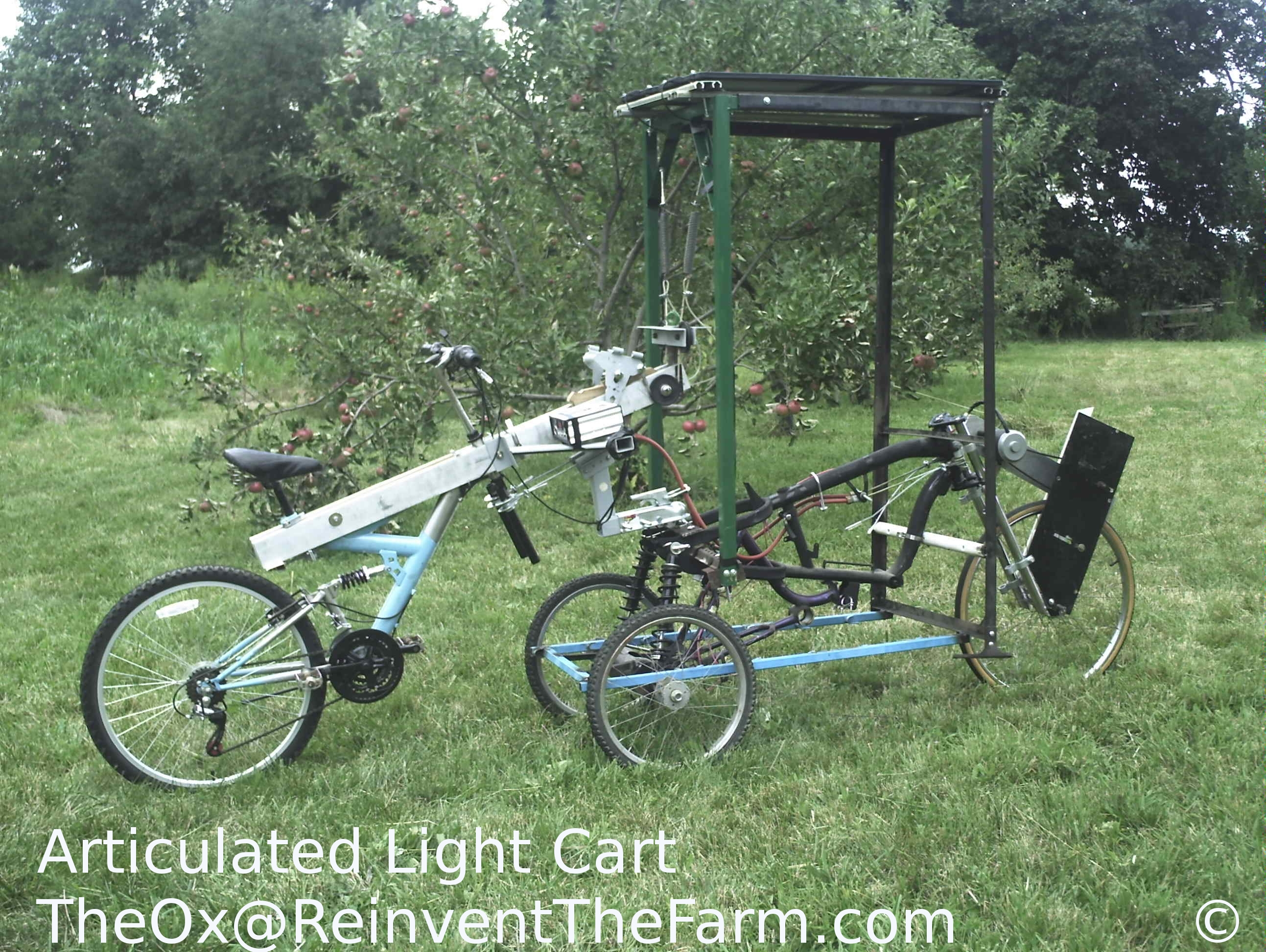 Prototype Articulated Light Cart Hybrid vehicle